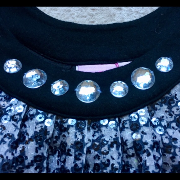 LIPSTIK GIRLS Sequins Dress, Size 8, Black, EUC - Picture 3 of 11